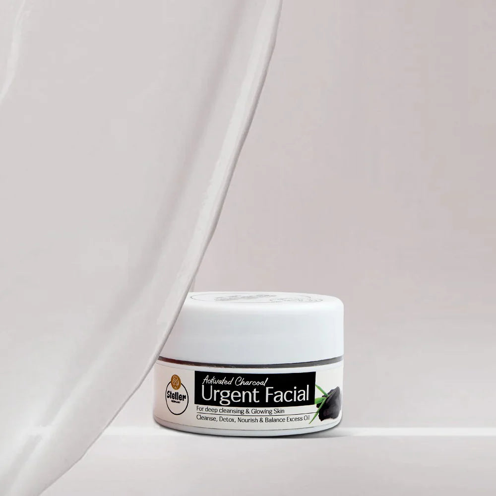 Steller Activated Charcoal Urgent Facial Cleanser - 100ml Steller