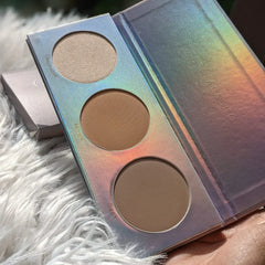 Green Alasko Galaxy Highlighter, Bronzer, Contour Kit (3 Colors) Green Alasko