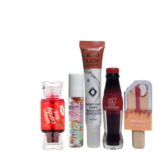 5 in 1 Deals Keychain Style lip gloss & Water Light lip gloss & Stick Concealer & Liquid Blusher & Pop lip gloss Cosmia