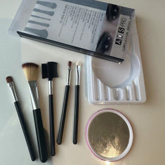 Huda Beauty Brush Set with Mirror - 5 Pcs Huda Beauty