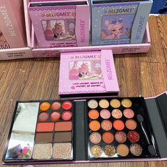 BELZGMEE 2 Fold Book kit Eyeshadow, Lipstick, Eyebrow, Blush BELZGMEE