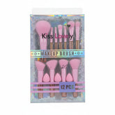 Kiss Lovely Makeup Brush Set - 12Pcs Kiss Lovely