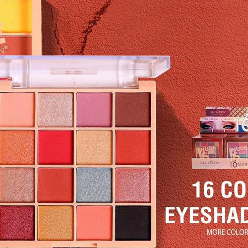 Gege Moon 16 Colors Nude Eyeshadow Palette Gege Moon