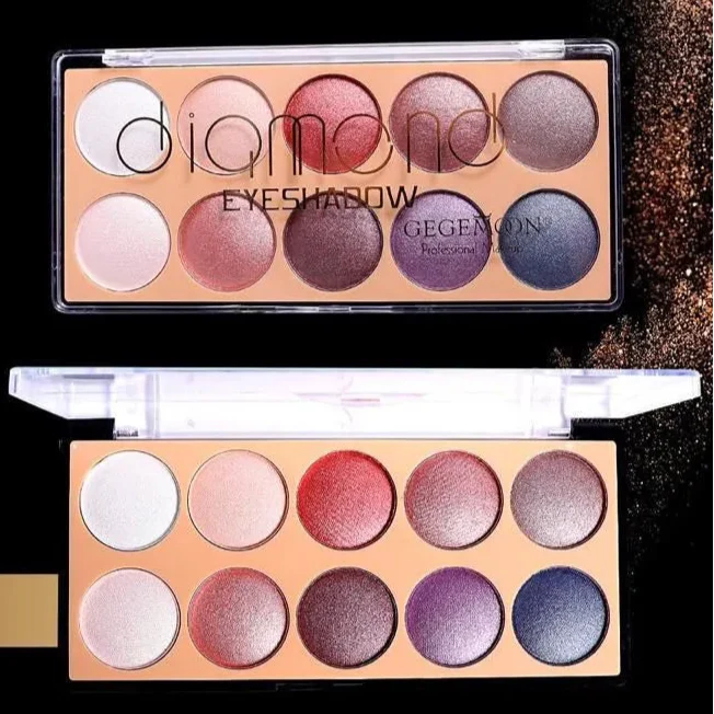 Gege Moon 10 Colors Diamond Eyeshadow Palette Gege Moon