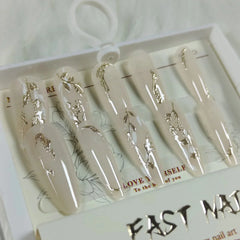 Cat Eye Fake Nails Handmade Fast Nail