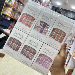 New Art Design Nails with Nail Stickers Cosmia.pk
