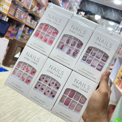 New Art Design Nails with Nail Stickers Cosmia.pk