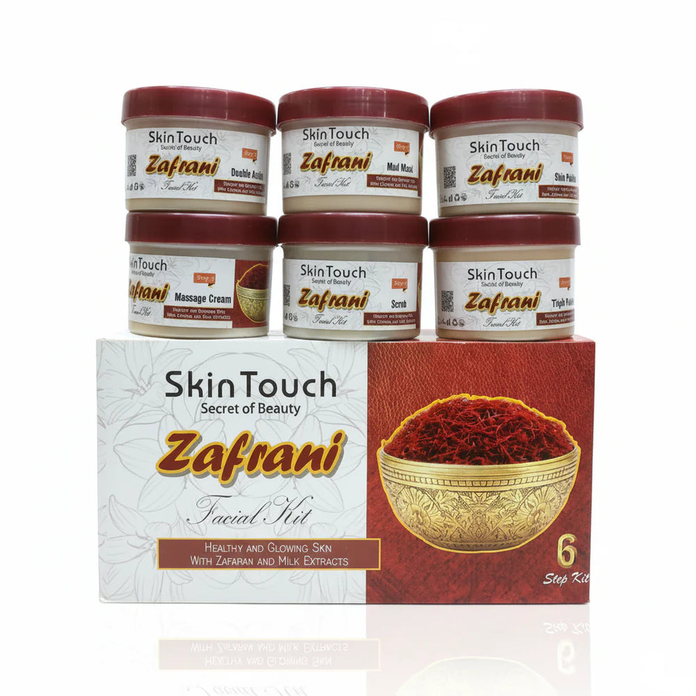 Skin Touch Zafrani Facial Kit – 6-Step Radiant Skin Care Set - 50ml Skin Touch
