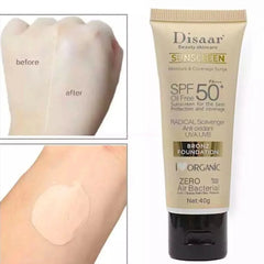 Disaar Sunscreen Bronz Foundation SPF 50 Oil-Free – 40g DISAAR