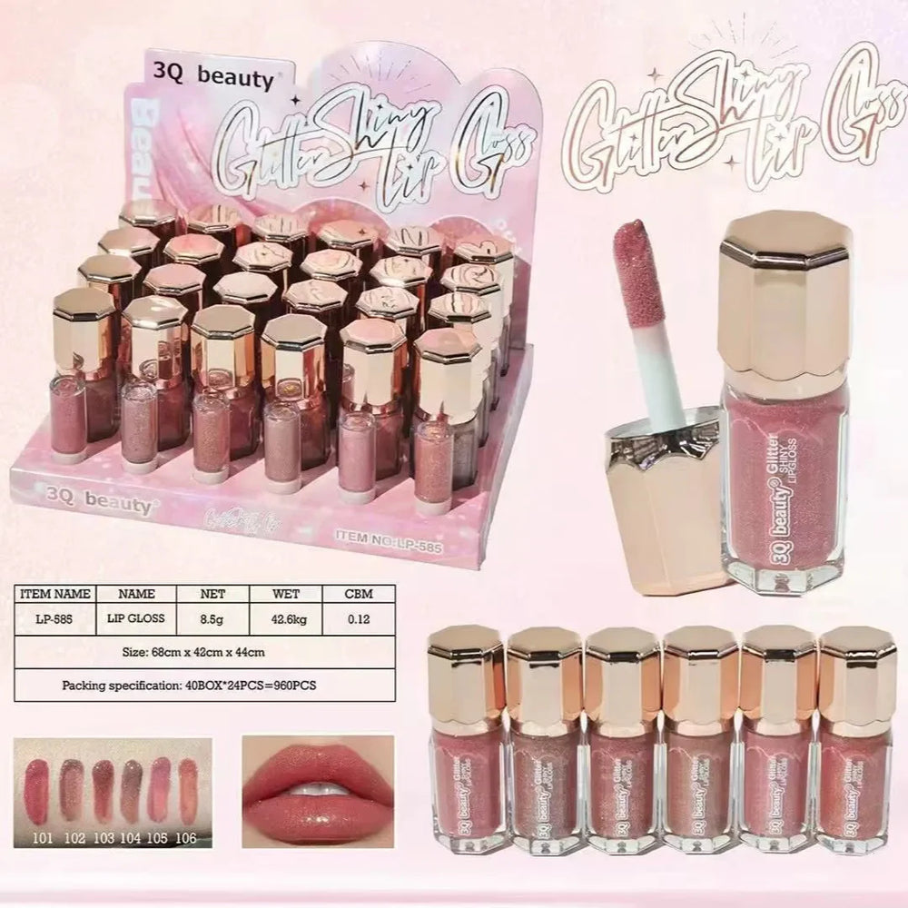 3Q Beauty Glitter Shiny Lip Gloss 3Q Beauty