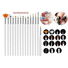 15 Pcs Nail Art Drawing Liner Brush Kit Cosmia.pk