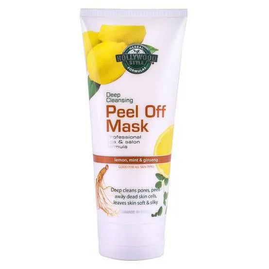 Hollywood Style Deep Cleansing Peel Off Mask Lemon, Mint & Ginseng – Hollywood Style