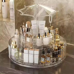 Light Luxury 360° Rotating Tabletop Cosmetics Storage Box Cosmia