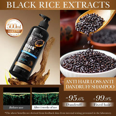 Sadoer Black Rice Anti Hair Loss Anti Dandruff Shampoo - 500ml Sadoer