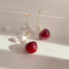 Elegant Cherry Dangle Earrings – Each Cosmia