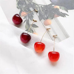 Elegant Cherry Dangle Earrings – Each Cosmia
