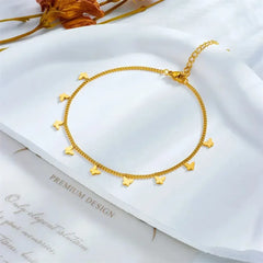 Stainless Steel Butterfly Anklet – Elegant & Trendy Foot Jewelry Cosmia