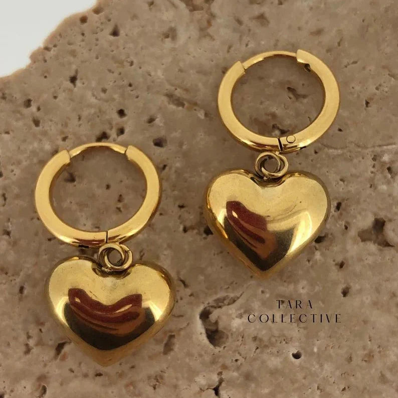 Heart Beat Hoops – Trendy Heartbeat-Inspired Hoop Earrings Cosmia