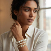 3 line pearl bracelet Cosmia