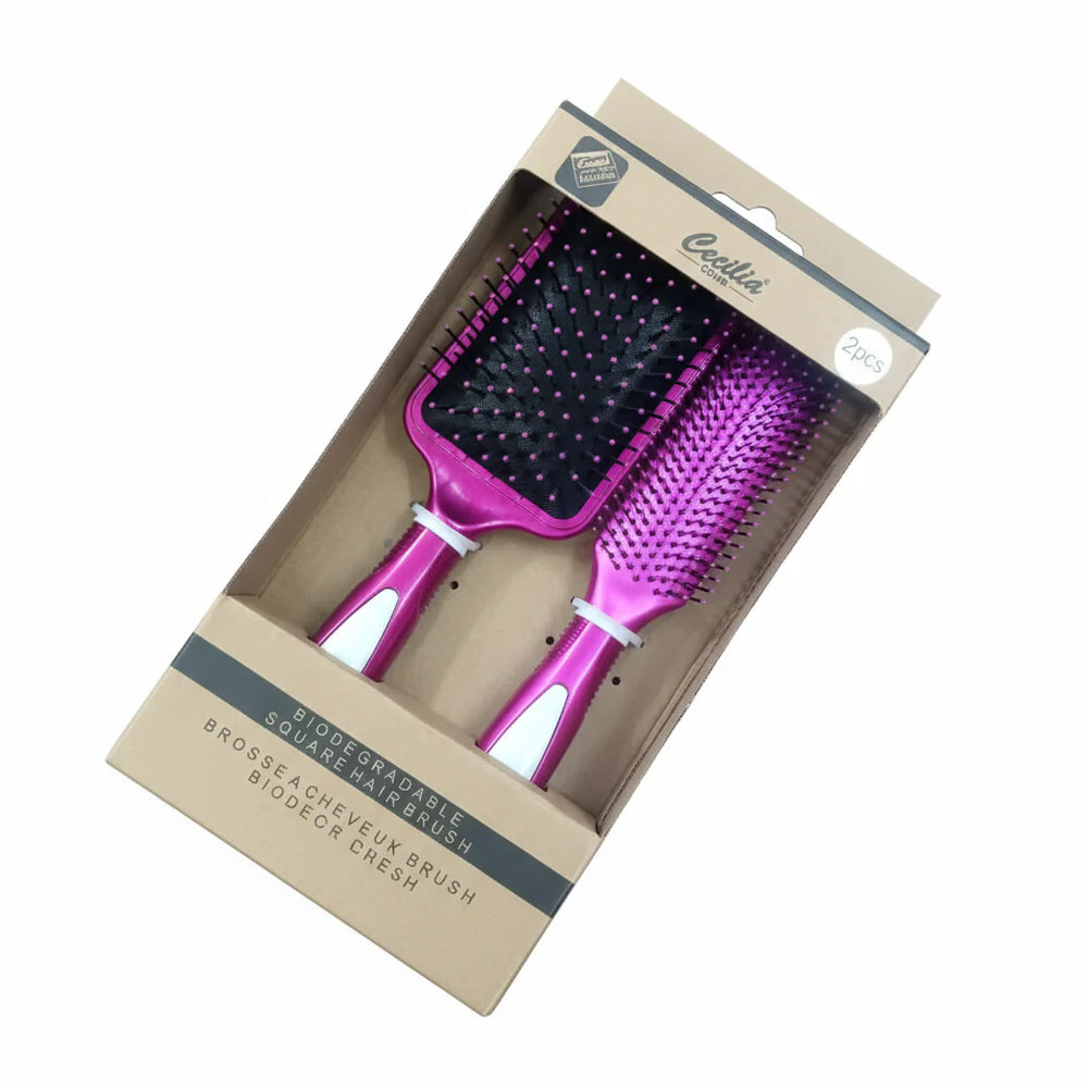 CECILIA 2pcs Hair Brush Set Cecelia