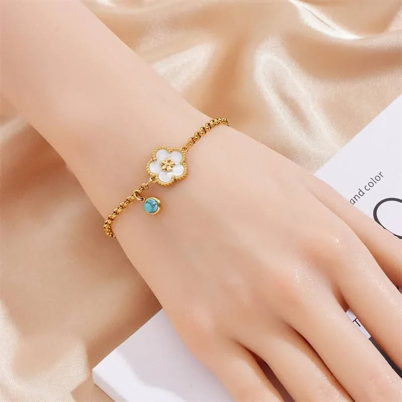 Flower Stainless Steel Bracelet Cosmia