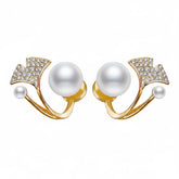 Mermaid Tail Pearl Stud Earrings - Each Cosmia.pk