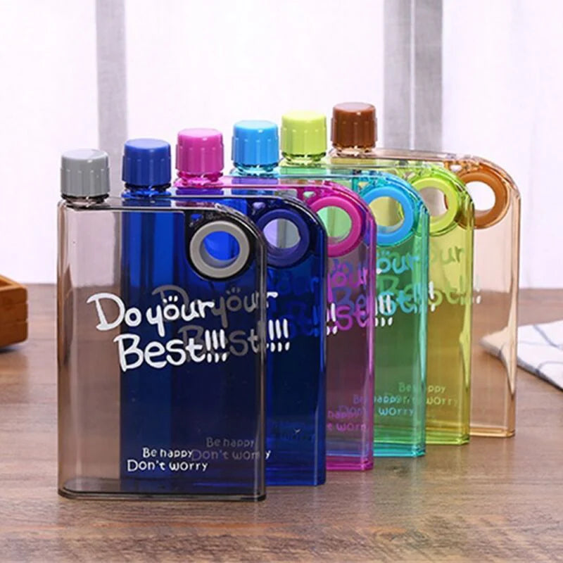 Notebook Style Portable Water Bottle - 350ML Cosmia.pk
