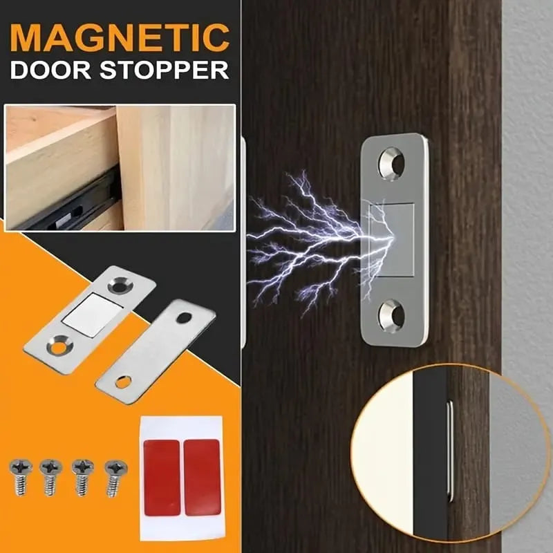 2PCS Magnetic Cabinet Catches – Strong Magnetic Door Latch Set Cosmia.pk