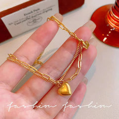 Heart anklet plus Bracelet Cosmia