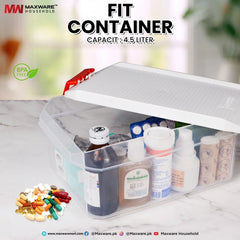Maxware Household Fit Container - 4.5ltr maxware