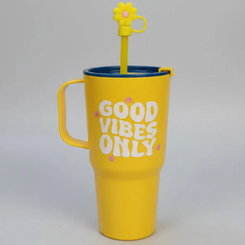 Plastic Printed Dip and Drink Straw Tumblers Cosmia.pk