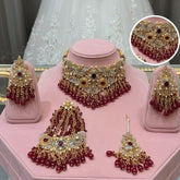 Turkish Maroon Bridal set Cosmia
