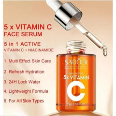 Sadoer Skin Active 5x Vitamin C Face Serum - 30ml Sadoer