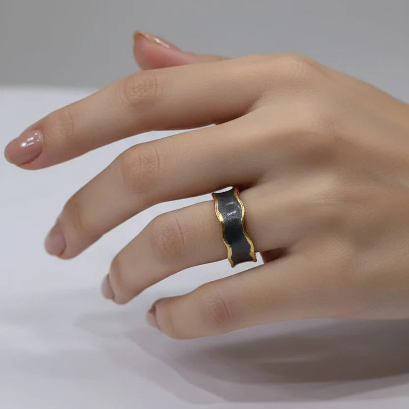 Stainless steel Adjustable ring Cosmia