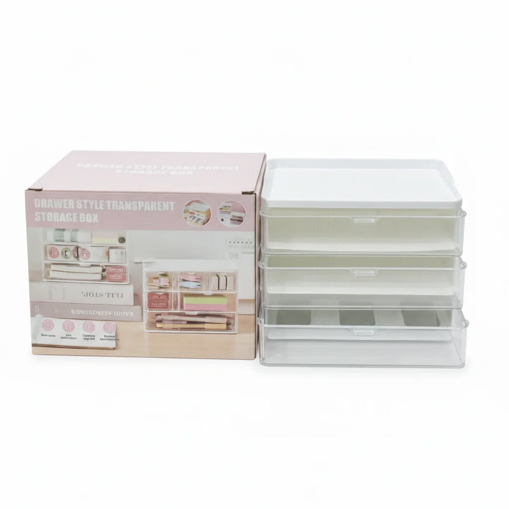Drawer Style Transparent Storage Box Cosmia.pk