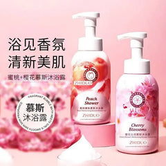 ZHIDUO Peach Mousse Body Wash - 500ml Zhiduo