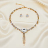 American Diamond Zircon Fancy Necklace Set Cosmia.pk