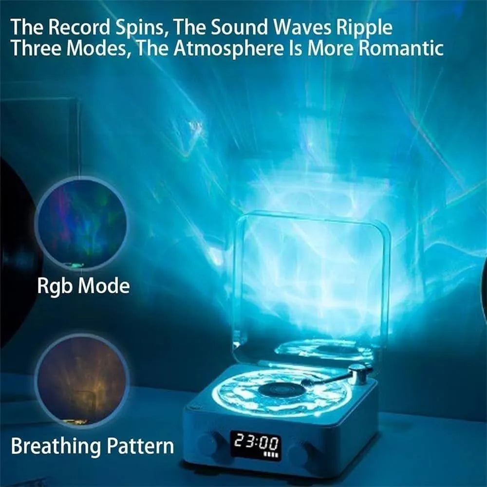 Waves Bluetooth Speaker with Moving Water Wave Lights & FM Radio Cosmia.pk