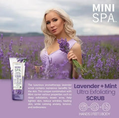 Vibrant Beauty Mini Spa Lavender + Mint Scrub 200 ML Vibrant Beauty