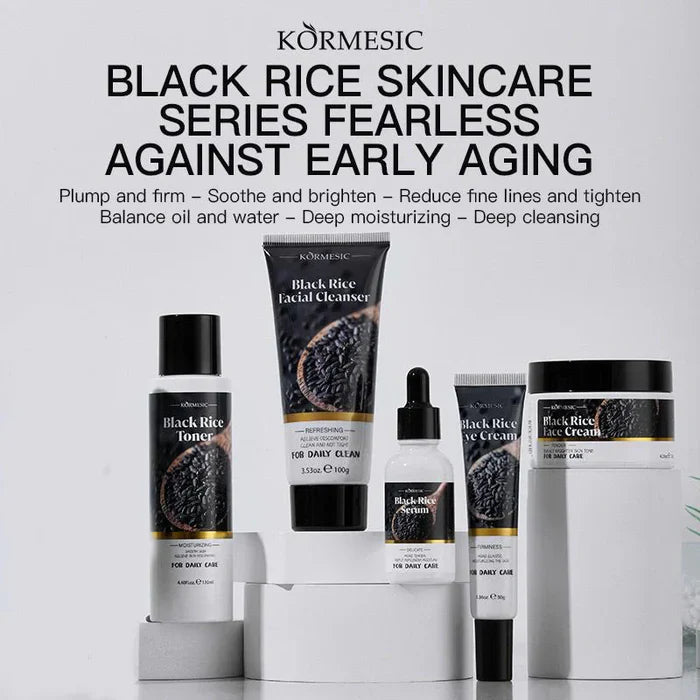 KORMESIC Pack of 05 Refreshing and natural skin care moisturizing black rice series KORMESIC