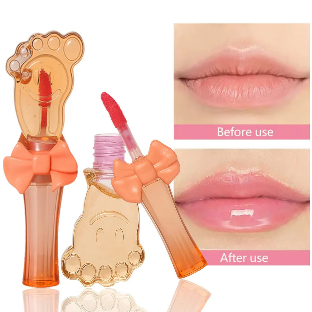 ROMANTIC MAY Magic Cute Little Foot Design Lip Gloss Romantic May
