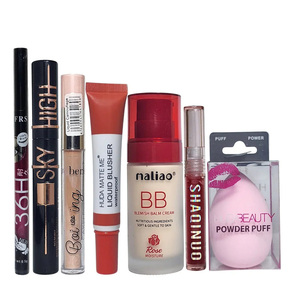 Flawless Face Essentials – 8-in-1 Makeup Kit Cosmia.pk