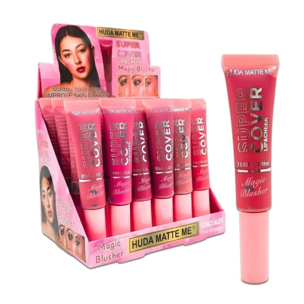 Huda Matte Liquid Lip & Cheek – 6 Pcs Multi-Use Beauty Set Huda Matte Me
