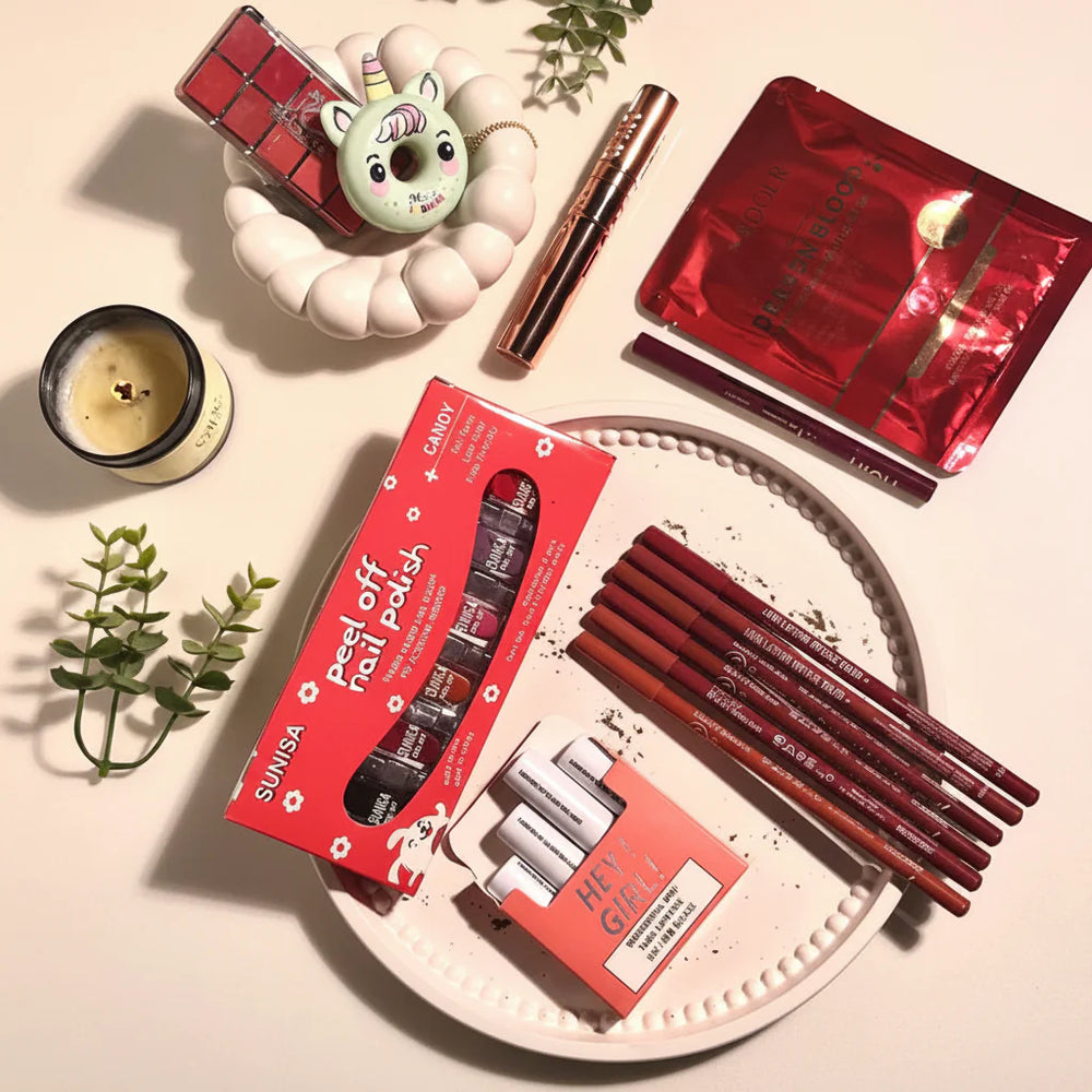 Pack Of 08 GLAM FIX DEAL – Complete Makeup Essentials Kit Cosmia.pk