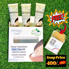 BIOAQUA Deep Hydration 3in1 Spa kit with Free Rice Soap Bioaqua