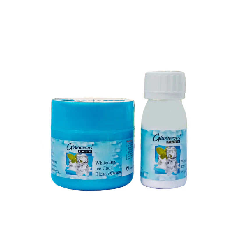 Glamorous Face Ice Cool Bleach Cream, For Soothing, Glowing & Glamorous Face
