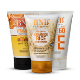 BNB Winter Glow Trio (Vitamin C Facewash 120ml + Vitamin E SPF 120ml+ Rice Extract Moisturizer 120ml) BnB