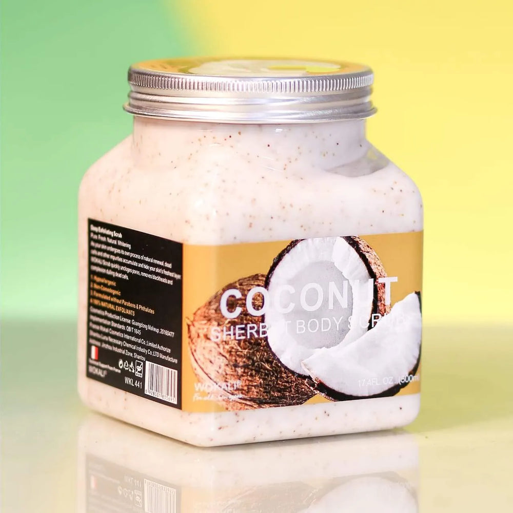 Wokali Coconut Face & Body Scrub - 350ml Wokali
