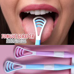 2in1 Toothbrush With Tongue Cleaner - 8 Pcs Cosmia.pk