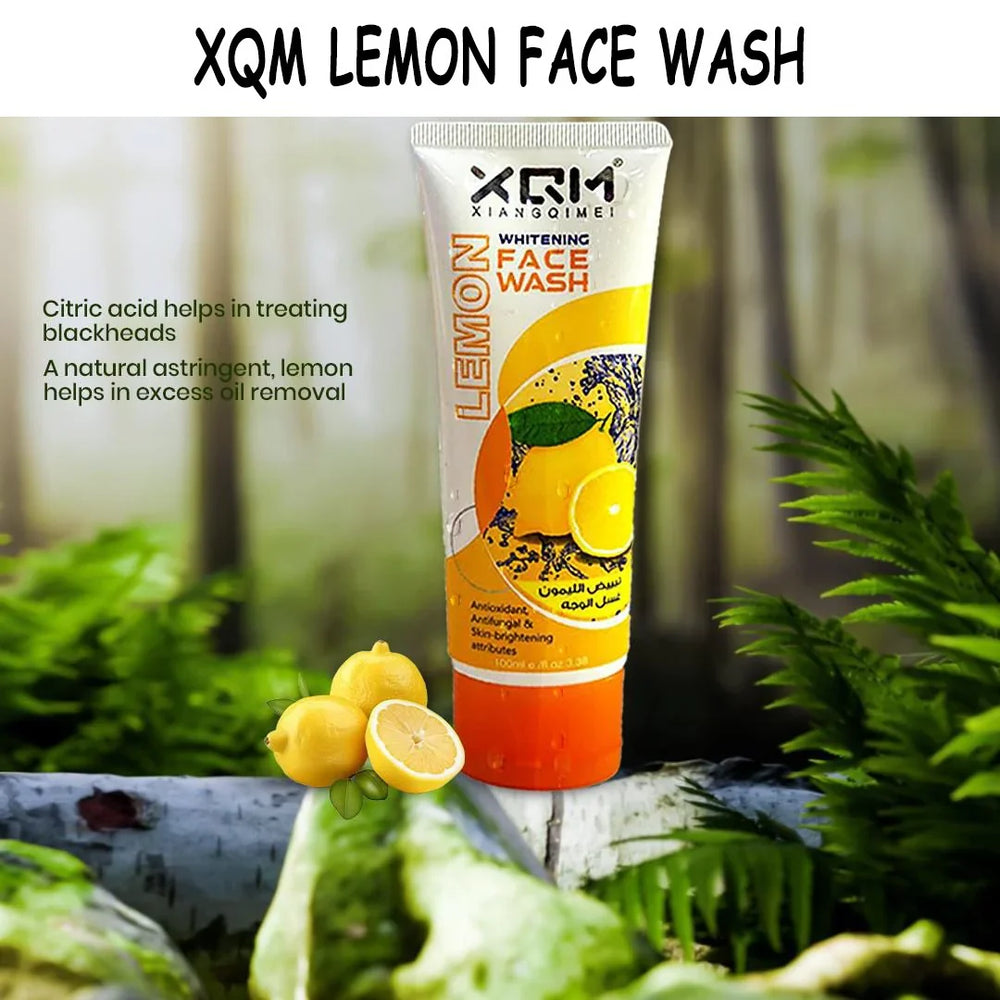 XQM Whitening Lemon Face Wash Antifungal & Skin Brightening XQM
